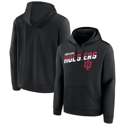 Indiana Hoosiers Quick Slant Pullover Hoodie - Black