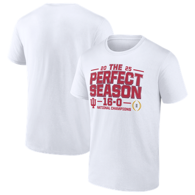  Indiana Hoosiers Fanatics College Football Playoff 2025 National Champions Hometown T-Shirt - White