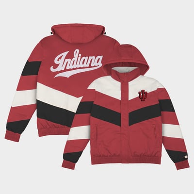  Indiana Hoosiers Homefield Retro Full-Zip Jacket - Crimson