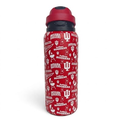 Indiana Hoosiers Pegasus 32oz. Game Day Pennant Stainless Steel ProPress Water Bottle