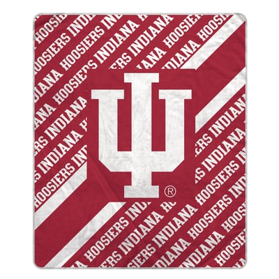 Indiana Hoosiers Pegasus 60" x 70" Diagonal Lined Wordmark Ultra Soft Blanket