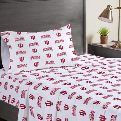 Indiana Hoosiers Pegasus Three-Piece Twin Sheet Set