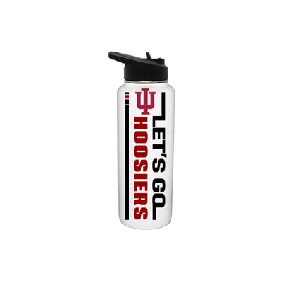 Indiana Hoosiers The Memory Company 34oz. Let's Go Stainless Steel Quencher Bottle