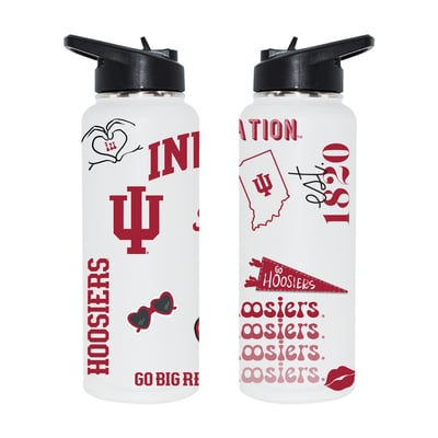 Indiana Hoosiers The Memory Company 34oz. Loco Stainless Steel Quencher Bottle