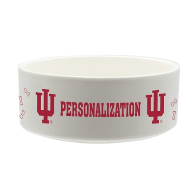 Indiana Hoosiers The Memory Company 35oz. Personalized Ceramic Pet Bowl