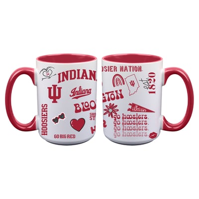 Indiana Hoosiers The Memory Company Two-Piece 15oz. Loco Coffee Mug Set
