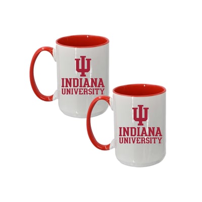 Indiana Hoosiers The Memory Company Two-Piece 15oz. Logo Coffee Mug Set