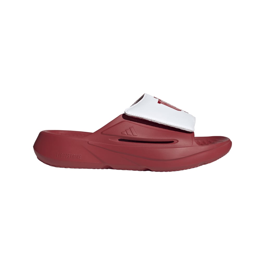 Indiana Hoosiers Lightblaze Slide Mens Size 12 Womens 13 Sandals Crimson Red Indiana Hoosiers adidas Unisex Lightblaze Slide Sandals  main image 3