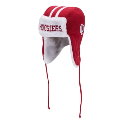  Indiana Hoosiers New Era Unisex Classic Trapper Knit Hat - Crimson