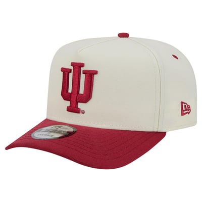 Indiana Hoosiers New Era Unisex 9FIFTY A-Frame Snapback Hat - White/Crimson