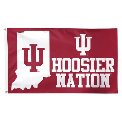 Indiana Hoosiers WinCraft 3' x 5' Single-Sided Deluxe Mascot Flag