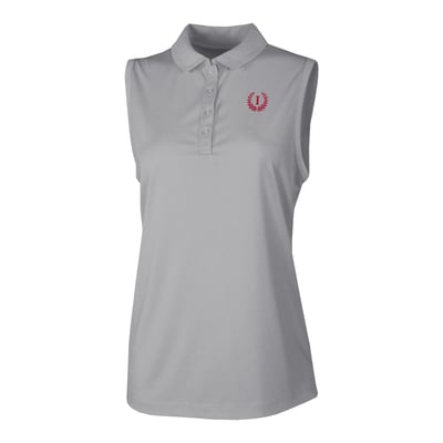  Indiana Hoosiers Columbia Women's Ace Flair Sleeveless Tank Polo - Gray