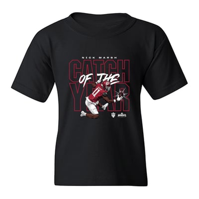 Nick Marsh Indiana Hoosiers Youth Catch of the Year Graphic T-Shirt - Black