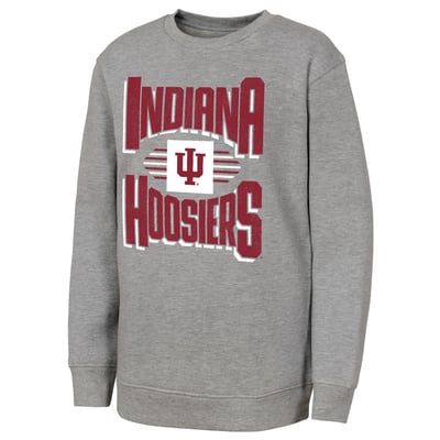 Indiana Hoosiers Outerstuff Youth Jet Stream Sweatshirt - Gray