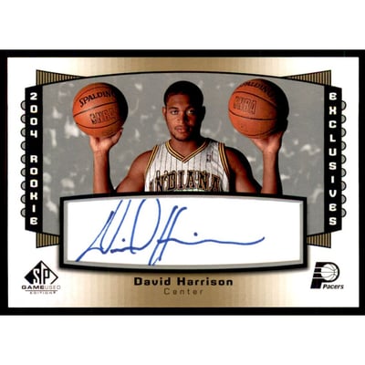 2004-05 SP Game Used Rookie Exclusive Autographs #RE11 David Harrison