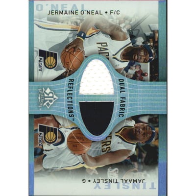 2006-07 Reflections Dual Fabric #TO Jamaal Tinsley/Jermaine O'Neal