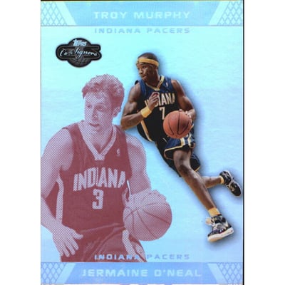 2007-08 Topps Co-Signers Silver Red Foil #7A Jermaine O'Neal/Troy Murphy