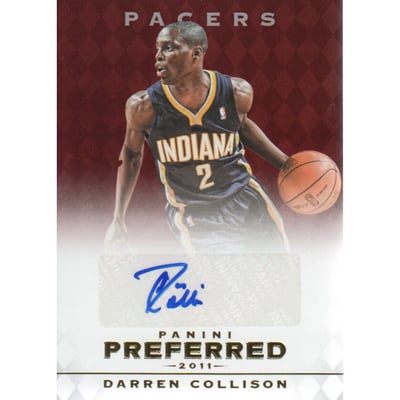 2011-12 Panini Preferred #36 Darren Collison PS/74 AU