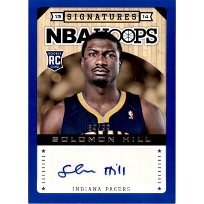 2013-14 Hoops Autographs Blue #186 Solomon Hill/99