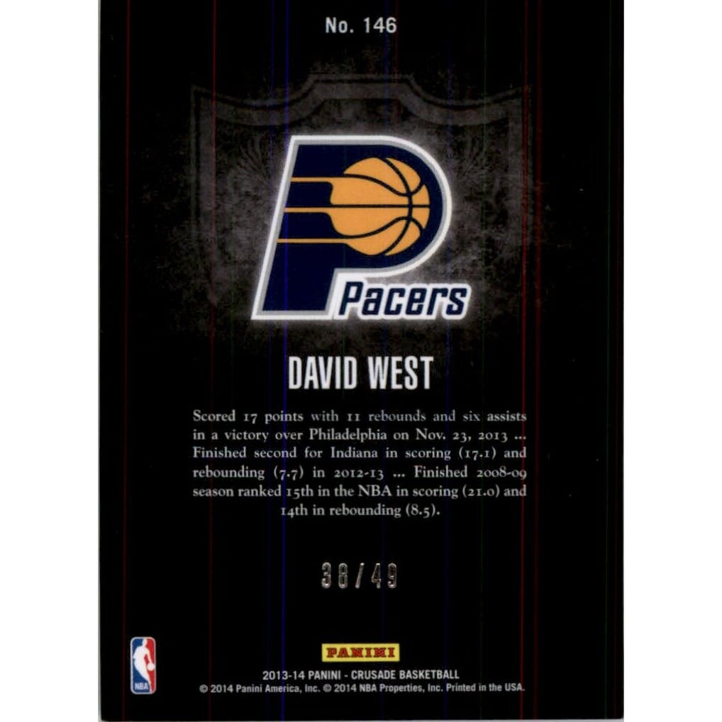 2013-14 Panini Crusade Insert Purple #146 David West