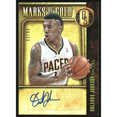 2013-14 Panini Gold Standard Marks of Gold #6 Orlando Johnson/99