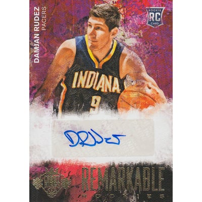 2014-15 Court Kings Remarkable Rookies Signatures #37 Damjan Rudez