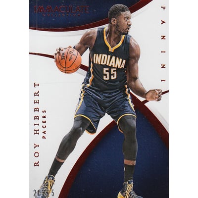 2014-15 Immaculate Collection Red #34 Roy Hibbert