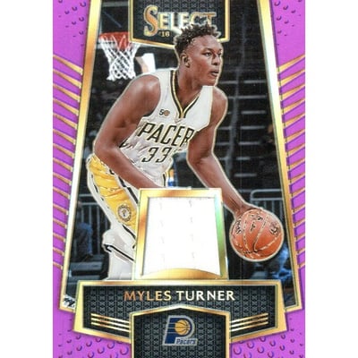2016-17 Select Swatches Prizms Purple #54 Myles Turner