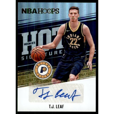 2017-18 Hoops Hot Signatures Rookies #19 T.J. Leaf
