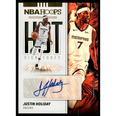 2019-20 Hoops Hot Signatures #60 Justin Holiday