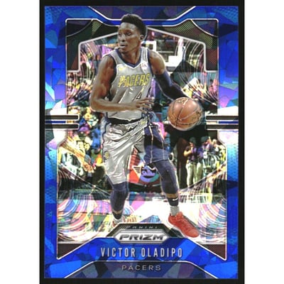 2019-20 Panini Prizm Prizms Blue Ice #114 Victor Oladipo