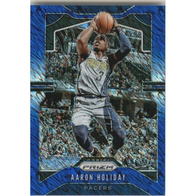 2019-20 Panini Prizm Prizms Premium Blue Shimmer #115 Aaron Holiday