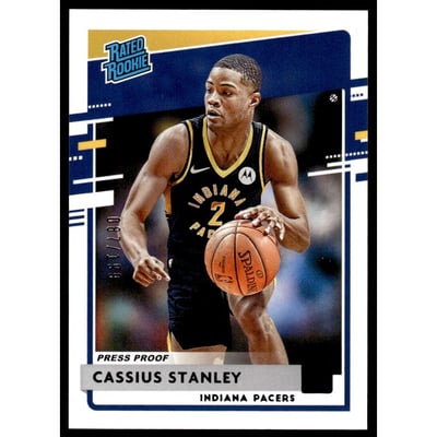 2020-21 Donruss Press Proof Purple #225 Cassius Stanley RR