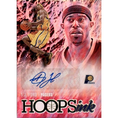 2020-21 Hoops Hoops Ink #26 T.J. Ford