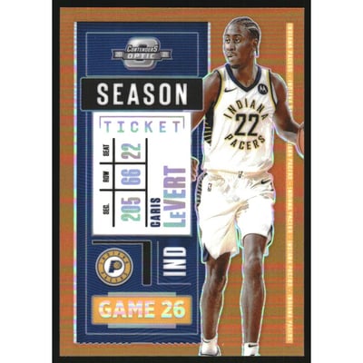 2020-21 Panini Contenders Optic Orange #29 Caris LeVert