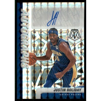 2020-21 Panini Mosaic Autographs Mosaic #35 Justin Holiday