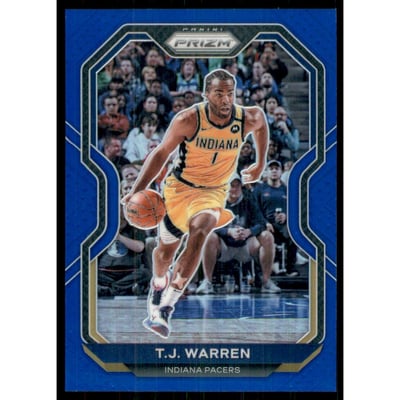 2020-21 Panini Prizm Prizms Blue #82 T.J. Warren