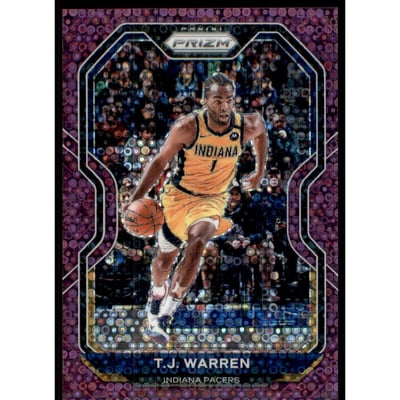 2020-21 Panini Prizm Prizms Fast Break Purple #82 T.J. Warren