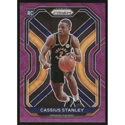 2020-21 Panini Prizm Prizms Purple Wave #285 Cassius Stanley