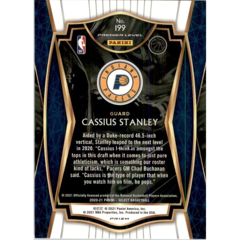 2020-21 Select Prizms Scope #199 Cassius Stanley