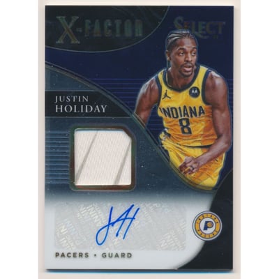 2020-21 Select X Factor Memorabilia Signatures #18 Justin Holiday/249