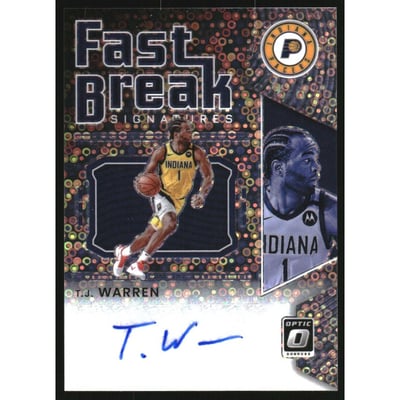 2021-22 Donruss Optic Fast Break Signatures #9 T.J. Warren