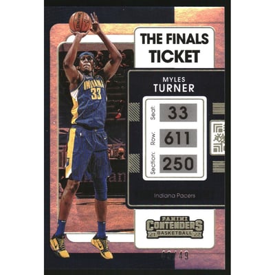 2021-22 Panini Contenders The Finals Ticket #12 Myles Turner