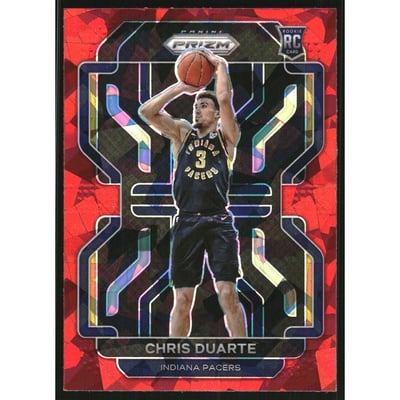 2021-22 Panini Prizm Prizms Red Ice #315 Chris Duarte