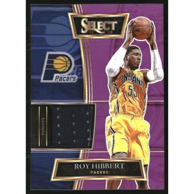 2021-22 Select Selective Swatches Prizms Purple #40 Roy Hibbert