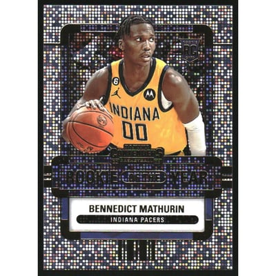 2022-23 Panini Contenders Rookie of the Year Contenders #11 Bennedict Mathurin