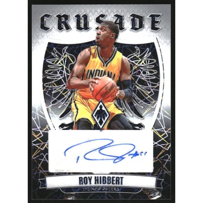 2023-24 Panini Phoenix Crusade Signatures Phoenix White Lazer #12 Roy Hibbert/99