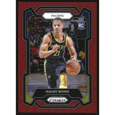 2023-24 Panini Prizm Prizms Red #154 Isaiah Wong