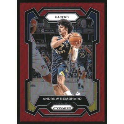 2023-24 Panini Prizm Prizms Red #211 Andrew Nembhard