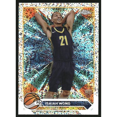 2023-24 Topps Chrome Speckle Refractors #80 Isaiah Wong